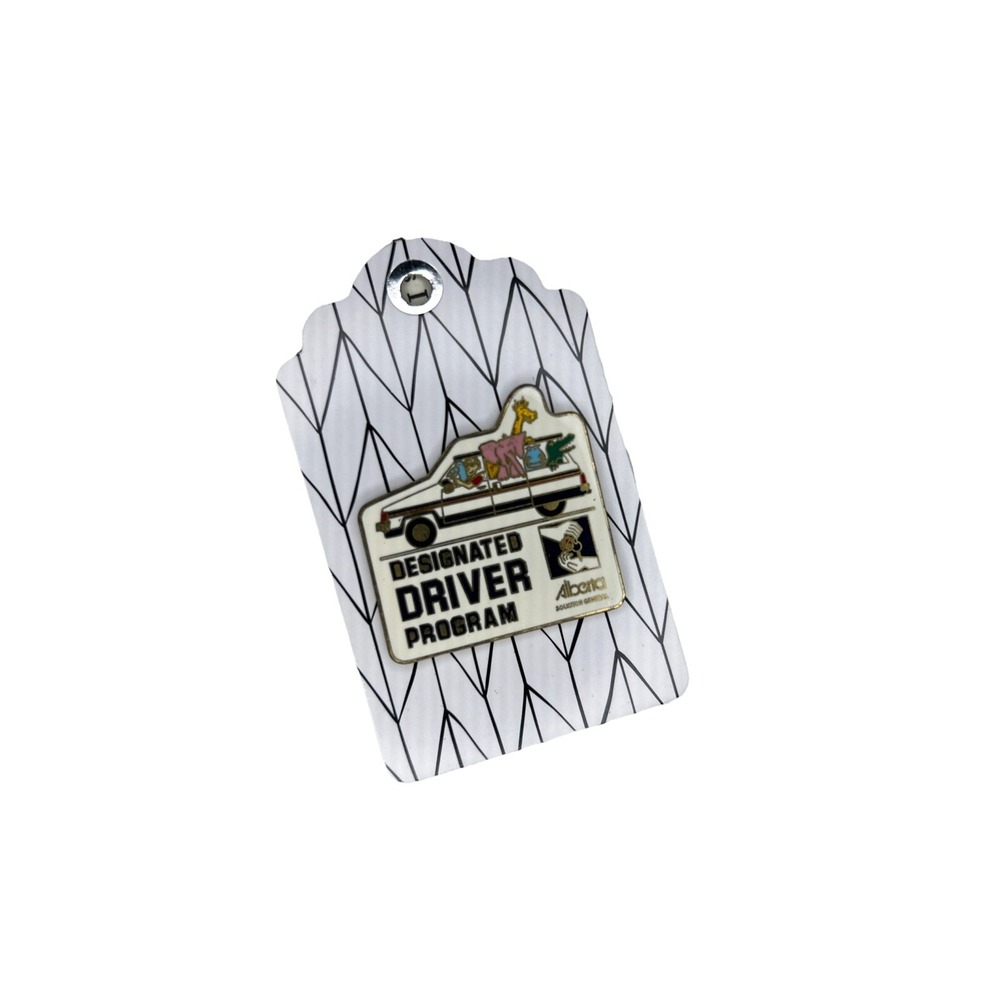 Vintage Enamel Lapel Pin - Alberta Designated Driver Program End Drunk Driving‎ - Picture 2 of 3